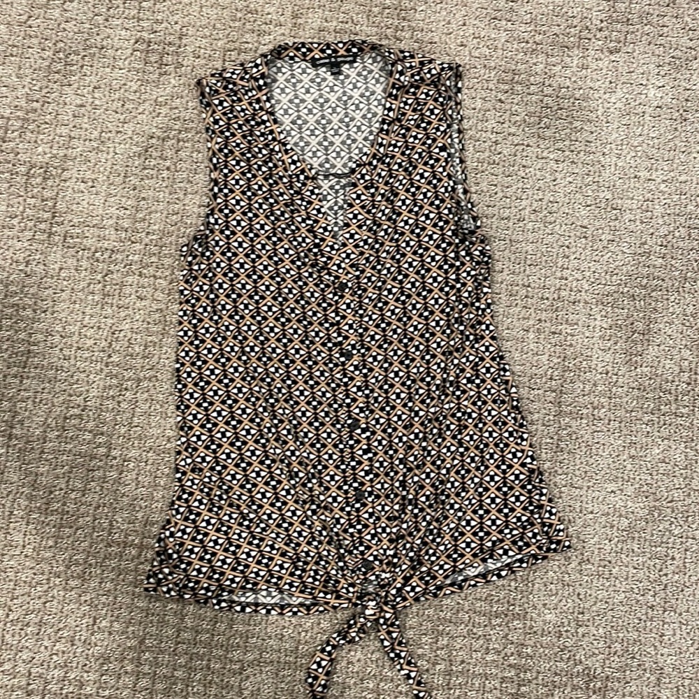 Cotton patterned tank top